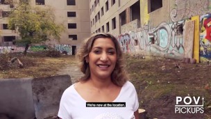 Milf Danka Diamond FUCKED outside for first time! (English) Berlin Banger