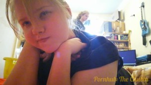 Cute chubby blonde amateur babe from germany